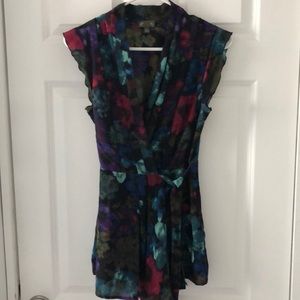 Anthropologie Fei silk wrap blouse
